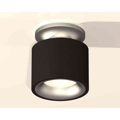Комплект накладного светильника Ambrella light Techno Spot XS7511101 SBK/MCH черный песок/хром матовый (N7928, C7511, N7013)