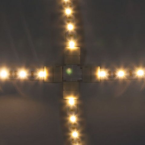 Коннектор X-образный для светодиодной ленты 5050SMD 12V Feron (10 шт) LD191 23138