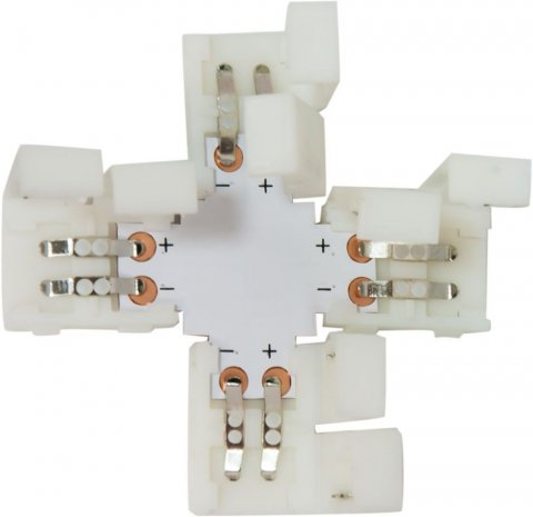 Коннектор X-образный для светодиодной ленты 5050SMD 12V Feron (10 шт) LD191 23138