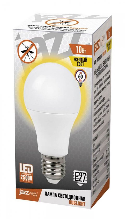 Лампа cветодиодная для освещения беседок Jazzway E27 10W матовая 5008960