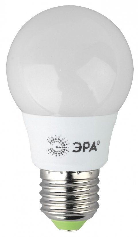 Лампа светодиодная ЭРА E27 6W 4000K матовая LED A55-6W-840-E27 R Б0050688