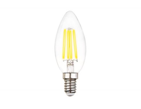 Лампа светодиодная филаментная Ambrella light E14 6W 4200K прозрачная 202115
