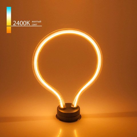 Лампа светодиодная филаментная Elektrostandard E27 4W 2400K прозрачная a043991