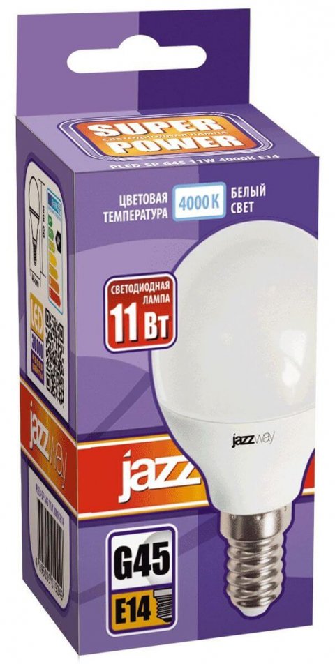 Лампа светодиодная Jazzway E14 11W 4000K матовая 5019270