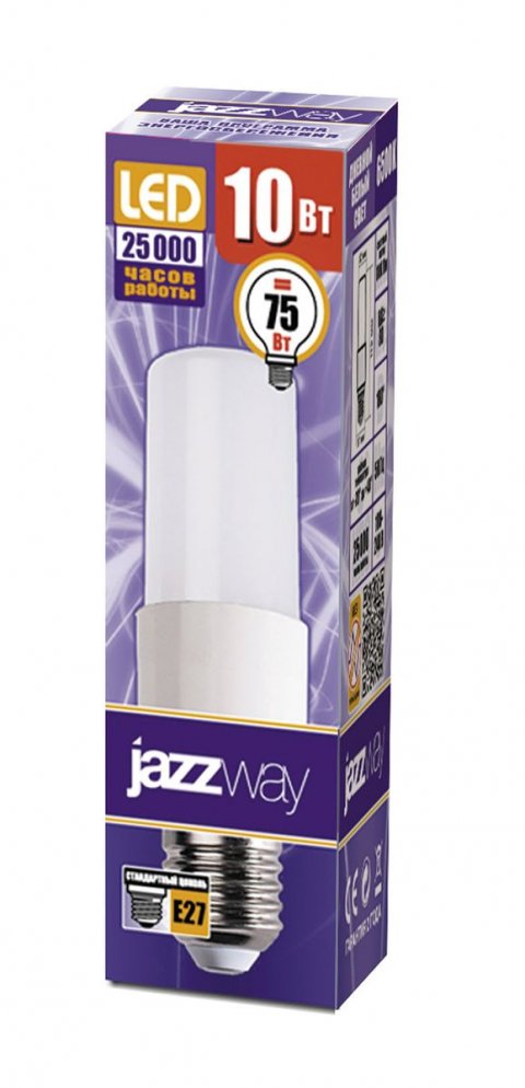 Лампа светодиодная Jazzway E27 10W 6500K матовая 5000858