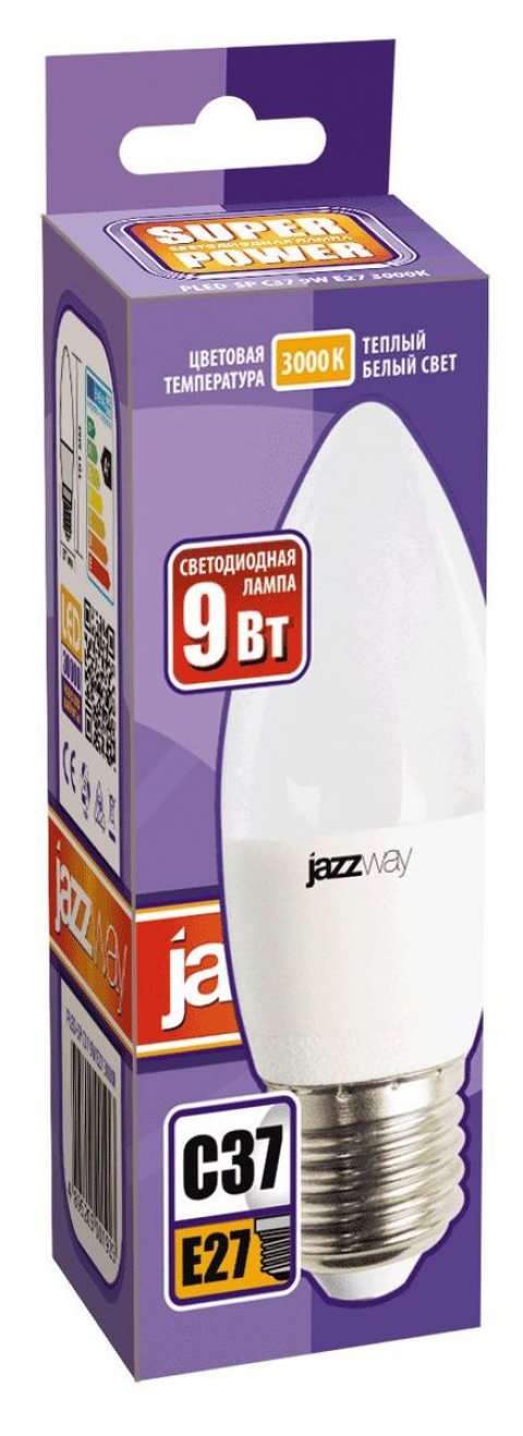 Лампа светодиодная Jazzway E27 9W 3000K матовая 5001923A