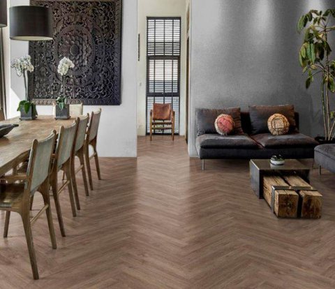 Замковый виниловый пол Kahrs Luxury Tiles Herringbone Sarek