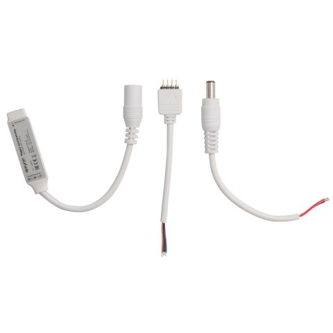 Мини-контроллер RGB Apeyron с пультом 12/24V 04-18