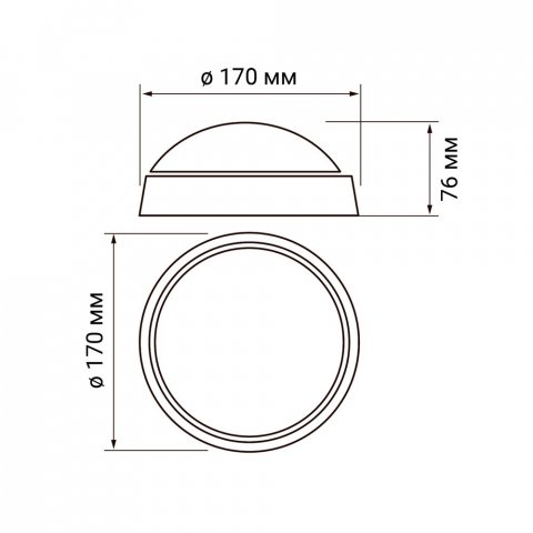 Настенно-потолочный светодиодный светильник Jazzway PBH-PC-RA 1024626A