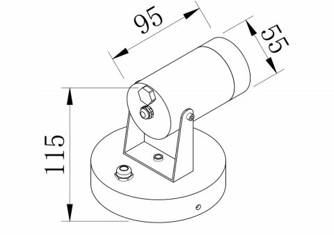 Настенный светильник Maytoni Scope O025WL-01B