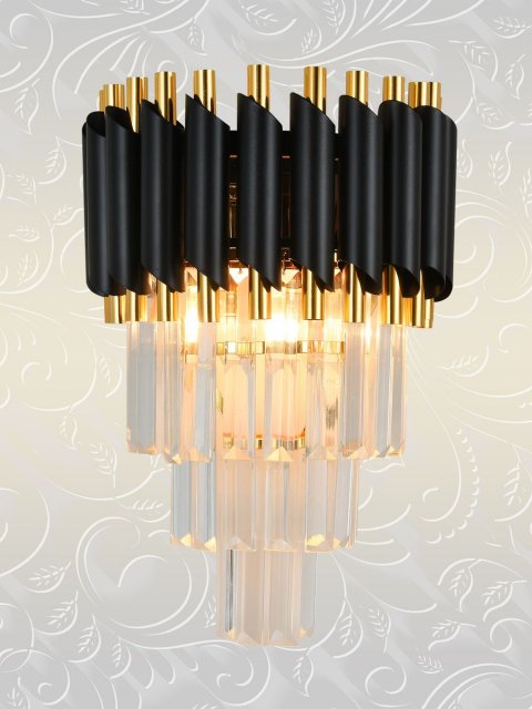 Настенный светильник Natali Kovaltseva Darian 76017/2W Gold Black