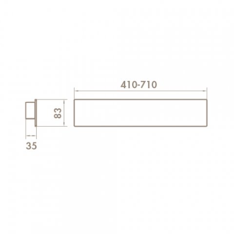 Настенный светодиодный светильник Side Quadrat D2110