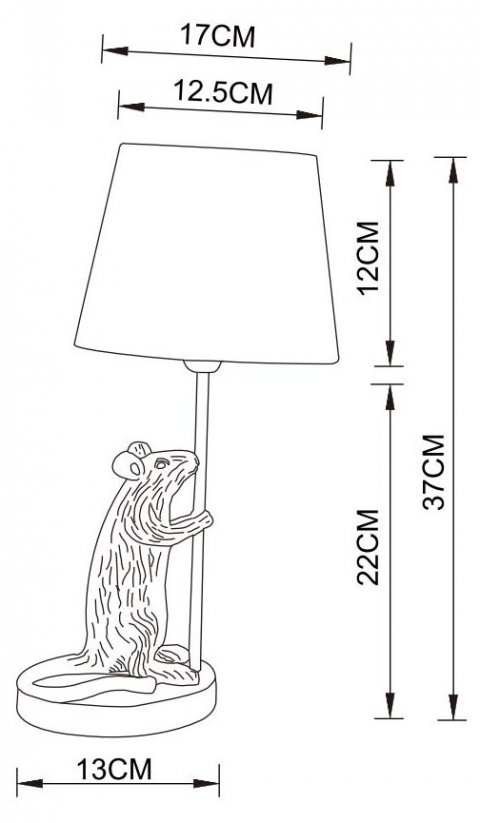 Настольная лампа Arte Lamp Gustav A4420LT-1GO