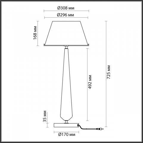 Настольная лампа Odeon Light Standing Tower 4852/1T