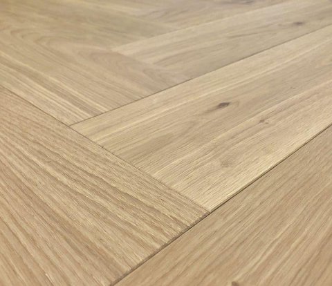 Английская елка Kahrs Herringbone Дуб CC Dim White Lively