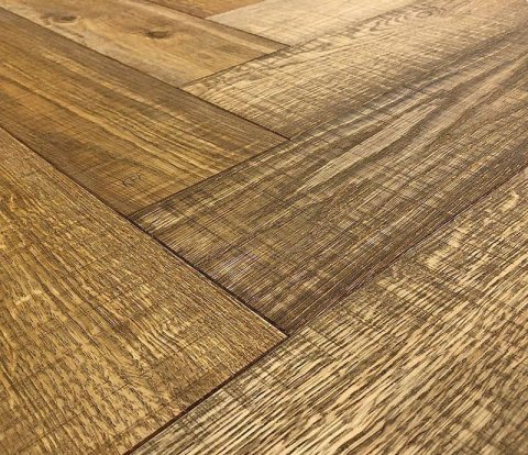 Английская елка Kahrs Herringbone Дуб CD Smoked Lively