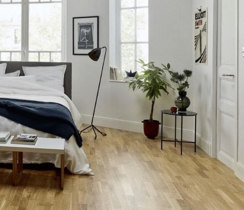 Паркетная доска DuoWood Дуб Living High Gloss 3S