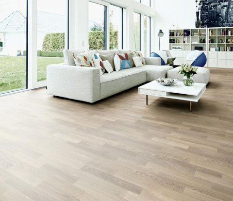 Паркетная доска Polarwood Space Дуб Neptune White Oiled 3S