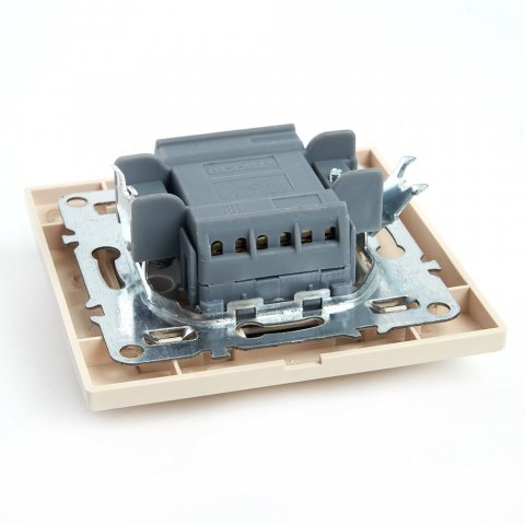 Переключатель двухклавишный Stekker Эрна слоновая кость PSW10-9008-02 39920
