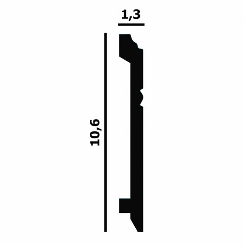 Плинтус напольный  P43