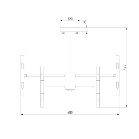 Подвесная люстра Bogates Bastone 345 Smart