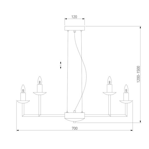 Подвесная люстра Eurosvet Cariso 60150/10 хром