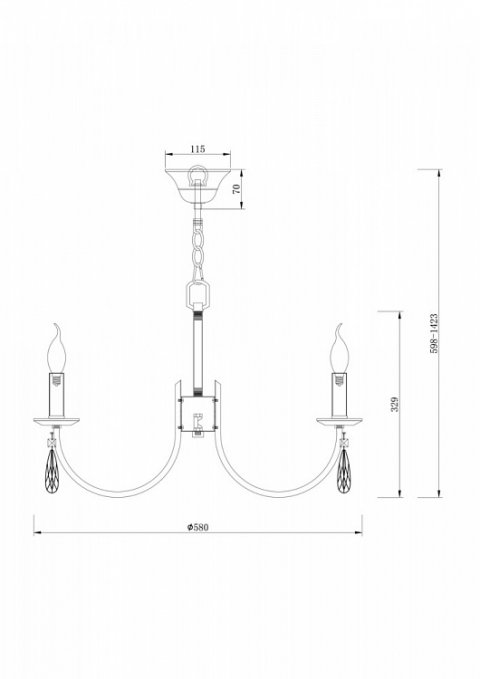 Подвесная люстра Freya Forte FR1006PL-06N
