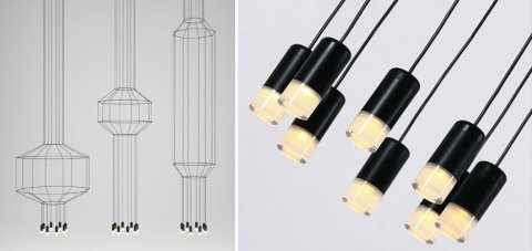 Подвесная люстра Imperium Loft Vibia Wireflow 84527-22