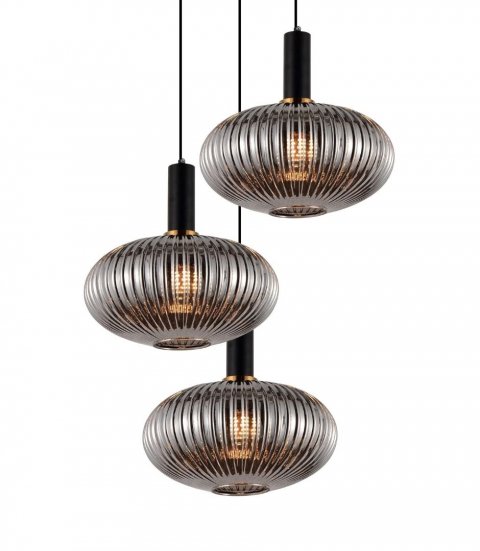 Подвесная люстра Lumina Deco Floril LDP 1216-3 GY+BK
