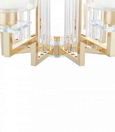 Подвесная люстра Lumina Deco Manhattan LDP 8012-8 F.GD