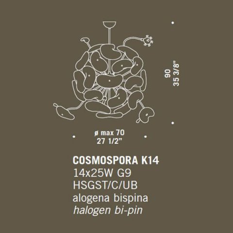 Подвесной светильник De Majo Cosmospora