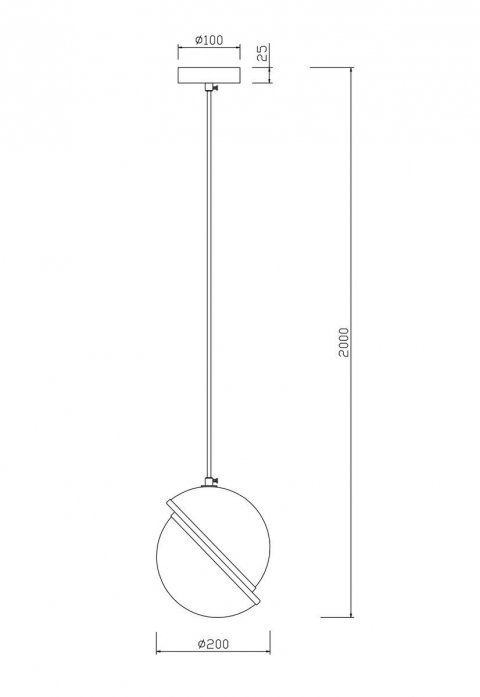 Подвесной светильник Freya Element FR5181PL-01CH