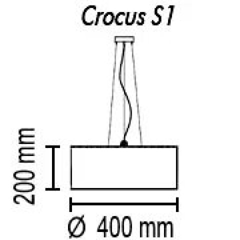 Подвесной светильник TopDecor Crocus Glade S1 01 09g