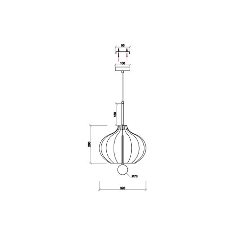 Подвесной светильник Vele Luce Bianco VL5714P41