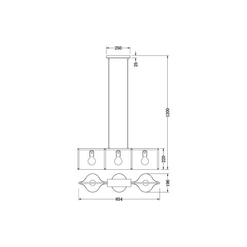 Подвесной светильник Vele Luce Cross VL5272P03