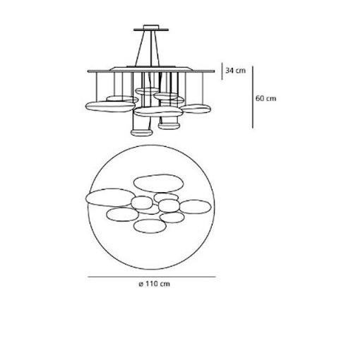 Подвесной светодиодный светильник Artemide Mercury 1367010A