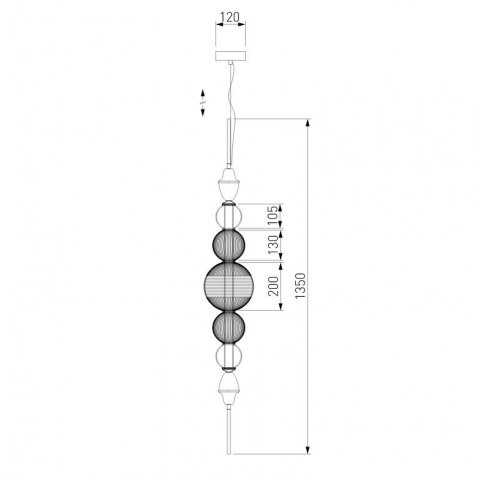 Подвесной светодиодный светильник Bogates Euphoria 436/5
