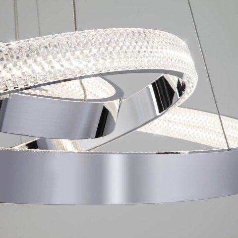 Подвесной светодиодный светильник Eurosvet Smart Posh 90276/3 хром