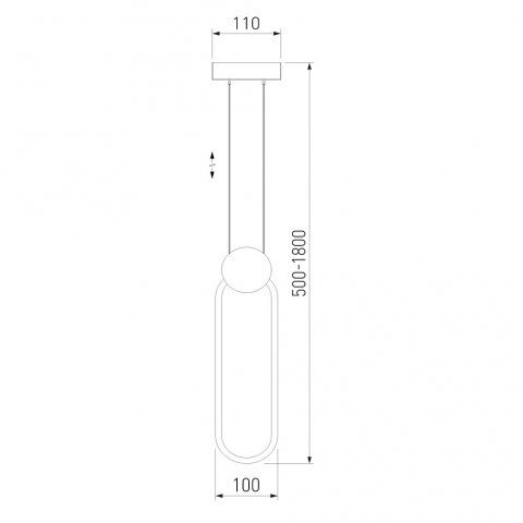 Подвесной светодиодный светильник Eurosvet Style 50218/1 LED черный жемчуг