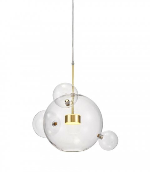 Подвесной светодиодный светильник Lumina Deco Neroni LDP 6016-3+1 GD