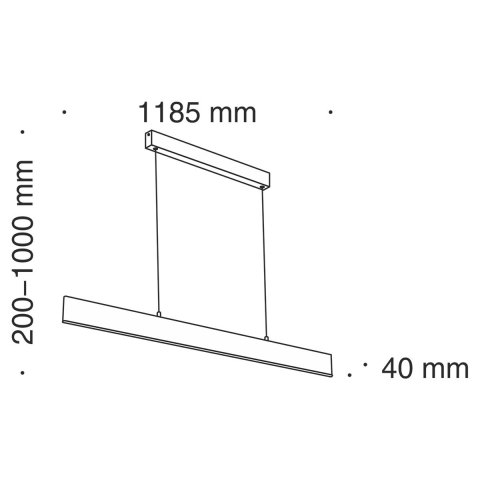 Подвесной светодиодный светильник Maytoni Step P010PL-L30G3K