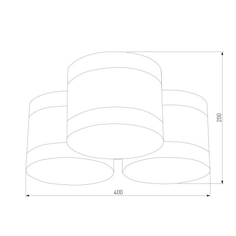Потолочная люстра TK Lighting 853 Tago White