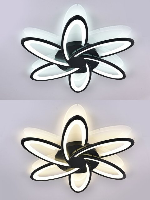 Потолочная светодиодная люстра Natali Kovaltseva High-Tech Led Lamps 82008 Black