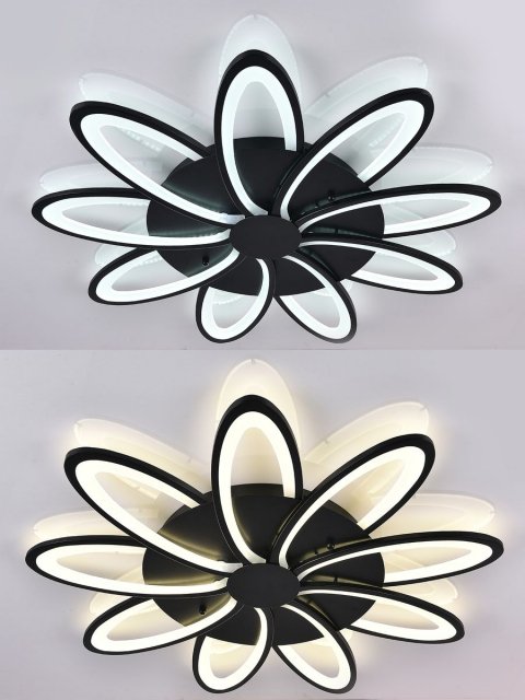 Потолочная светодиодная люстра Natali Kovaltseva High-Tech Led Lamps 82009 Black