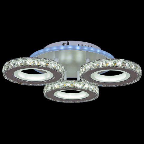 Потолочная светодиодная люстра Reluce 03900-0.3-03A WH+CR (RGB)