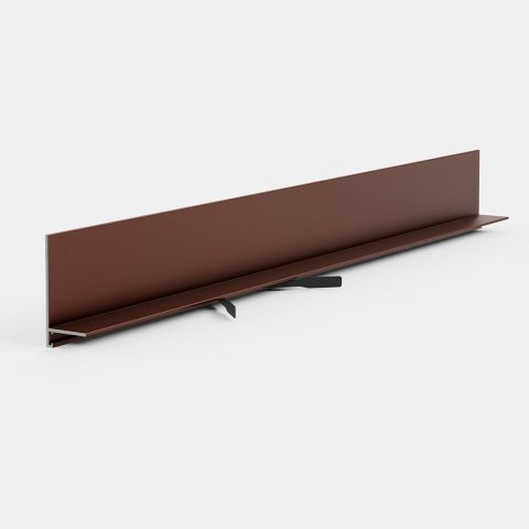 Микроплинтус Mini L 601K Коньяк Pro Design 35 мм х 15.5 мм х 2700 мм