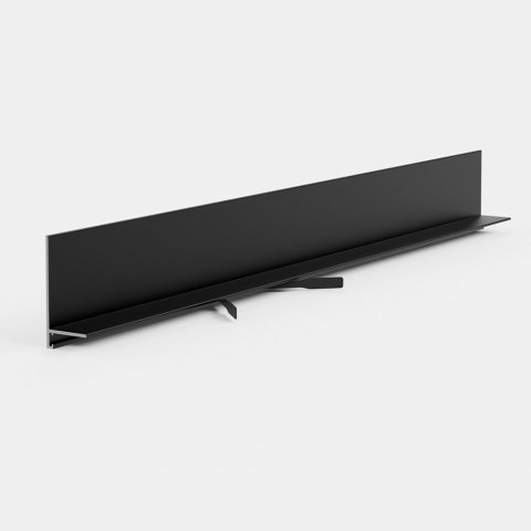 Микроплинтус Mini L 601B Черный муар Pro Design 35 мм х 15.5 мм х 2700 мм