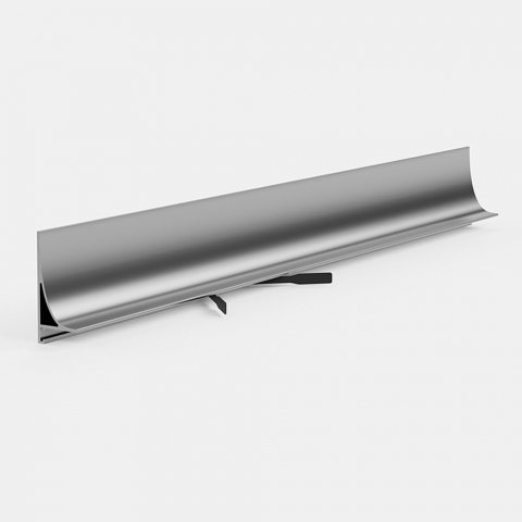 Микроплинтус Design Corner L 584 анадированный Pro Design 35 мм х 15.5 мм х 2700 мм