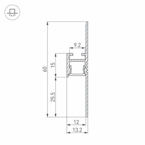 Профиль-плинтус Arlight ARH-Plintus-Fantom-2000 White 034983