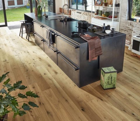 Паркетная доска Meister PD 400 Cottage 8809 Дуб Витал чистый серый